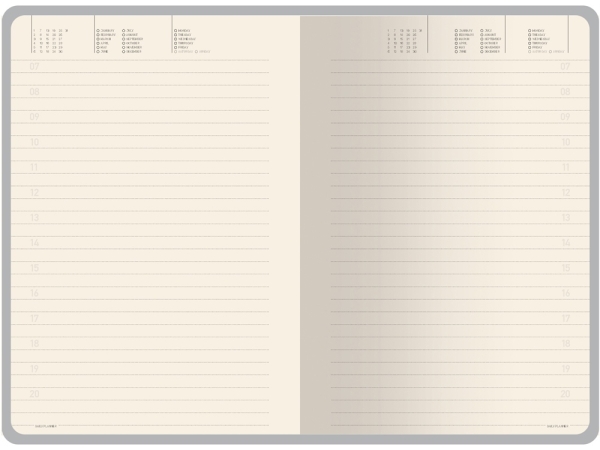 Ежедневник недатированный А5 "Megapolis Nebraska Flex", синий с серебристым обрезом