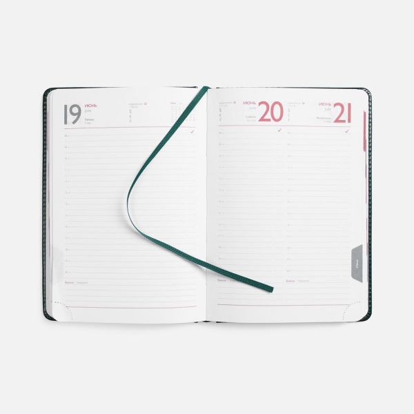 Ежедневник Faro, датированный, темно-зеленый