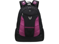 Рюкзак TORBER XPLOR с отделением для ноутбука 15", чёрный/бордовый, полиэстер 600D, 35x20x47 см, 33л