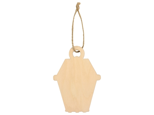 Подвеска деревянная «Новогодний фонарик»