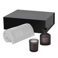 Подарочный набор Enigma, Cella Soft, серый (свеча, диффузор, плед) Подарочный набор Enigma, Cella Soft, серый (свеча, диффузор, плед)