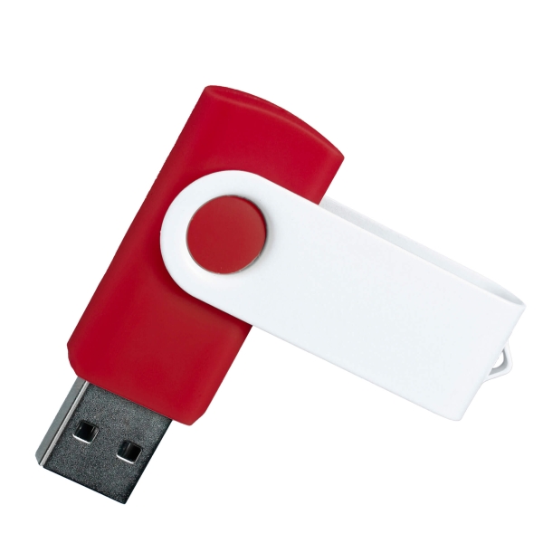 Флешка TWIST WHITE COLOR Красная с белым 4015.03.07.32ГБ