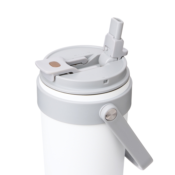 Термокружка вакуумная Solo, белая