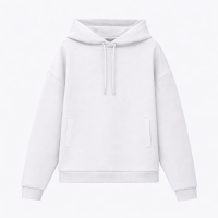 Худи релакс унисекс Баланс, с начесом, белый, размер XL/2XL