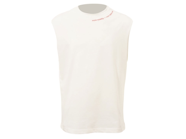 Майка оверсайз «Berlin», унисекс, молочный, ДТФ текстиль и Текстильный принтер