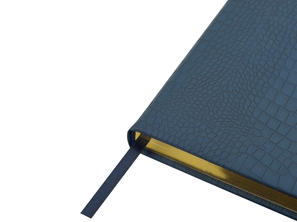 Ежедневник недатированный А5 "Amazonia", синий с золотым обрезом