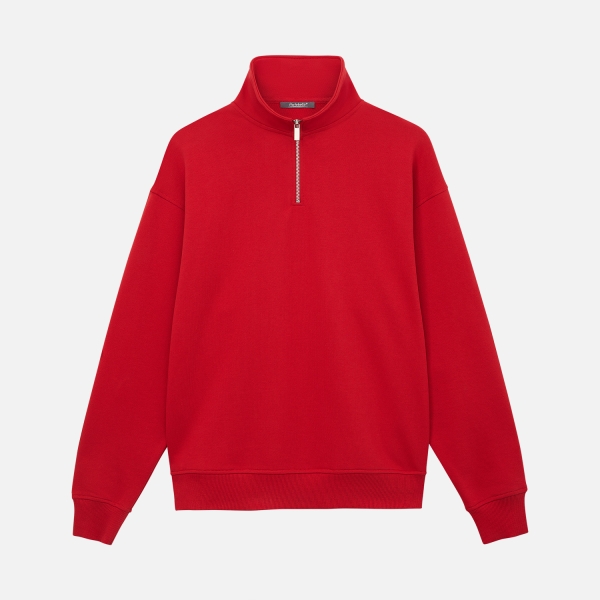 Толстовка на молнии унисекс FLOW, красная, размер 3XL/4XL