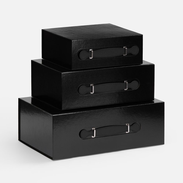 Коробка складная Holdfold, L, черная