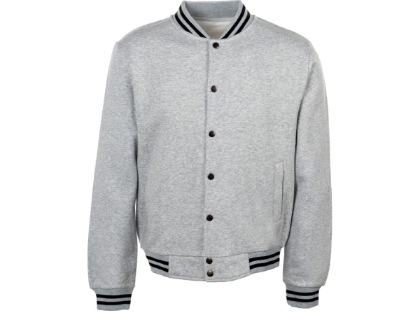 Бомбер «Oxford», серый меланж, унисекс