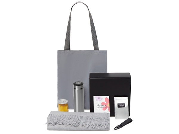 Подарочный набор «Re:f. Walk» с палантином, шопером и термосом