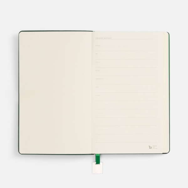 Ежедневник Shall Light, недатированный, зеленый