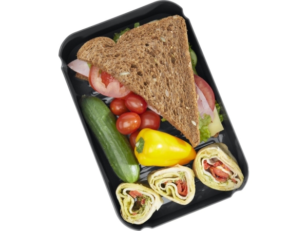 Amuse Plus® Контейнер для завтрака полностью изготовленный из переработанных материалов, titanium