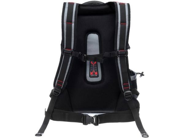 Рюкзак TORBER DRIVE с отделением для ноутбука 15", серый/красный, полиэстер 1680D, 36x17x50 см, 30 л