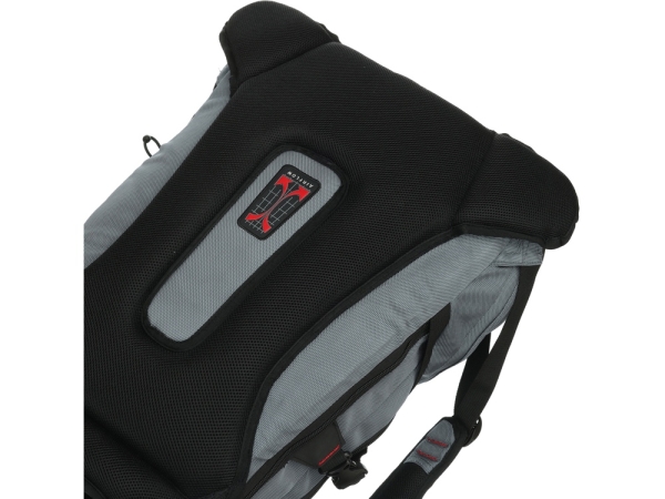 Рюкзак TORBER DRIVE с отделением для ноутбука 15", серый/красный, полиэстер 1680D, 36x17x50 см, 30 л