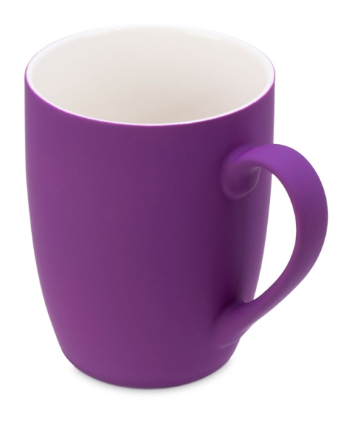 Подарочный набор с блокнотом С1, металлической ручкой и кружкой, фиолетовый