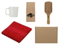 Подарочный набор для ванны с полотенцем, расческой и кружкой Подарочный набор для ванны с полотенцем, расческой и кружкой