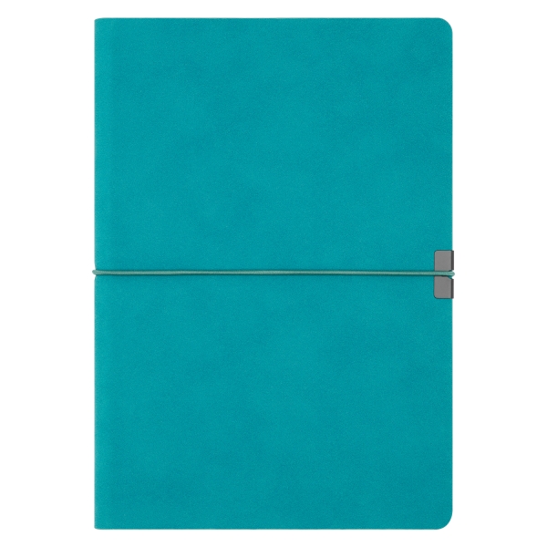 Ежедневник In Velour недатированный, бирюзовый