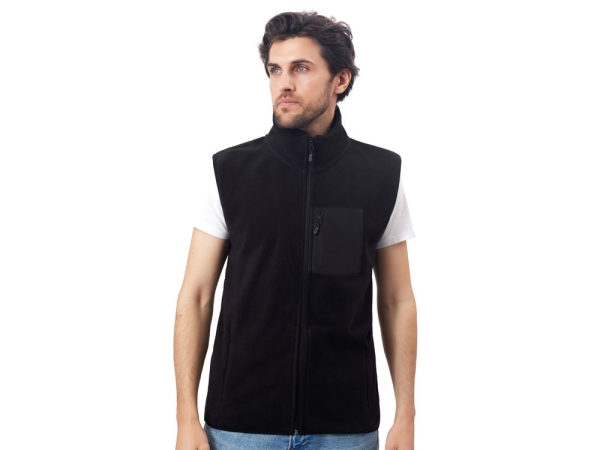 Жилет флисовый «Trondheim» унисекс, черный