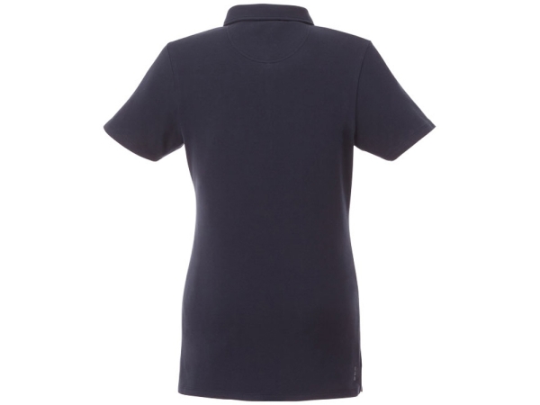 Женская футболка поло Atkinson с коротким рукавом и пуговицами, темно-синий
