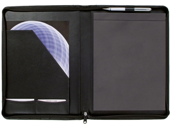 Папка А4 Harvard на молнии, черный