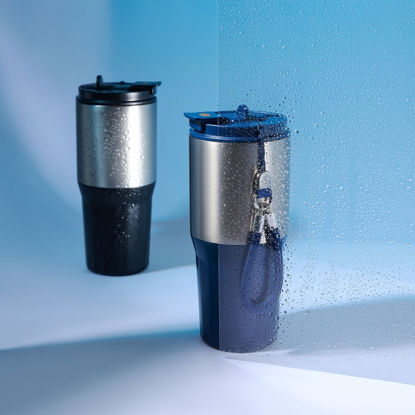 Термокружка вакуумная Авеню (Avenue), синяя