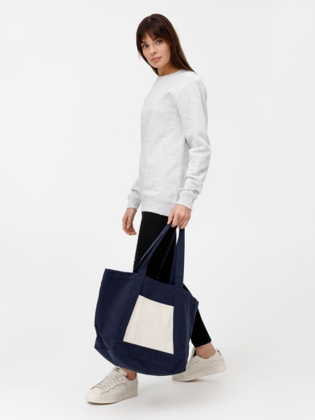 Шопер Shophop, синий с неокрашенным