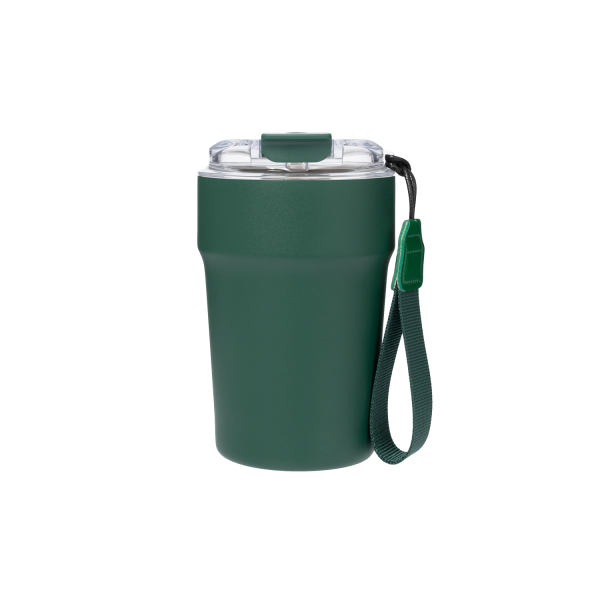 Термокружка вакуумная Monaco, темно-зеленая