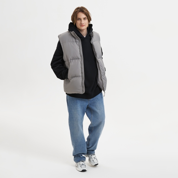 Худи оверсайз унисекс FUSION, черный, размер M/L