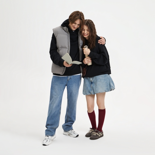 Худи оверсайз унисекс FUSION, черный, размер M/L