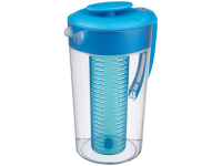 Кувшин с инфузором для фруктов Pebble, прозрачный/голубой Кувшин с инфузором для фруктов Pebble, прозрачный/голубой