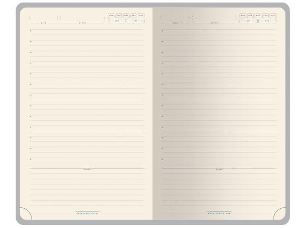 Ежедневник недатированный А5 "Premier", серый