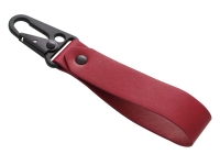 Брелок-ремувка из эко-кожи с карабином "Domino", красный Брелок-ремувка из эко-кожи с карабином "Domino", красный