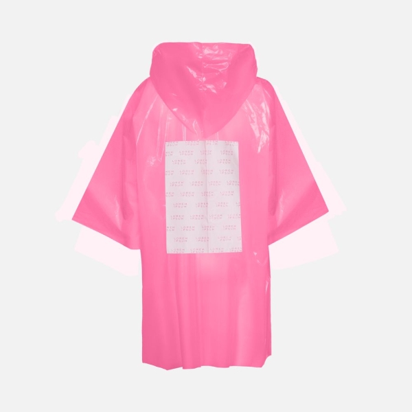Дождевик-плащ CloudTime с печатью в один цвет на заказ