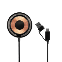 Магнитное зарядное устройство Cooper Rond, 15 Вт, серебристое Магнитное зарядное устройство Cooper Rond, 15 Вт, серебристое