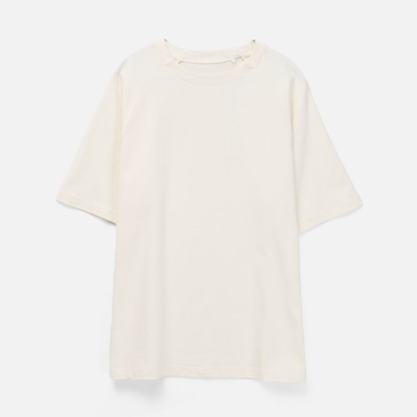 Футболка оверсайз унисекс Avenu, молочно-белая