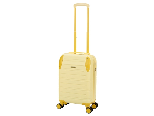 Чемодан TORBER В Отпуск, желтый, ABS-пластик, 36 х 22 х 55 см, 31 л, 2,4 кг