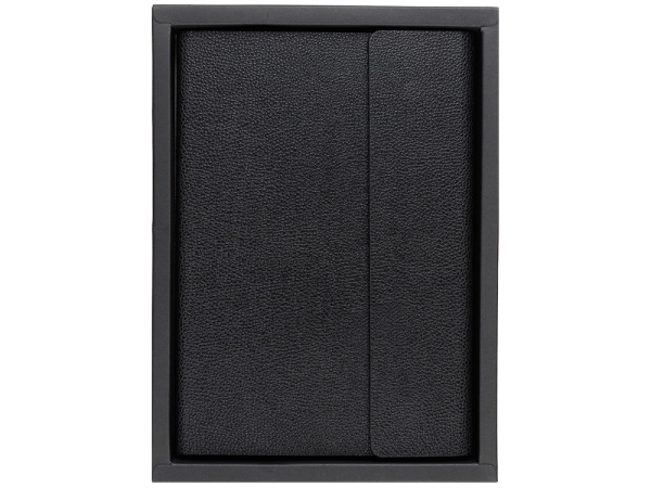 Ежедневник недатированный с магнитным клапаном А5 "Venezia", черный