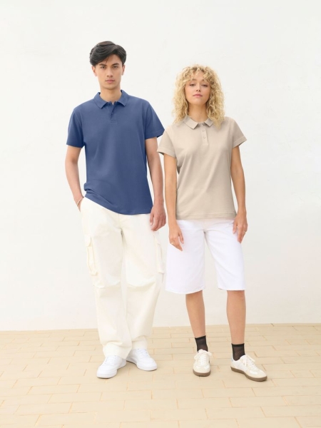 Рубашка поло унисекс Pulse, желтая