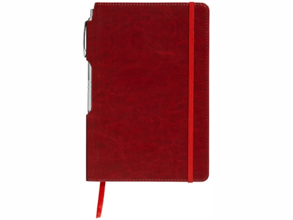 Блокнот А5 Panama с ручкой, красный