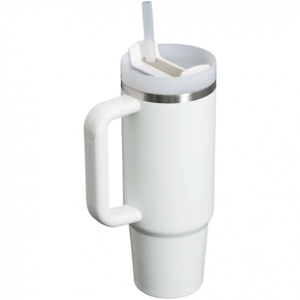 Термокружка Quencher H2.0 1180 с трубочкой, белая