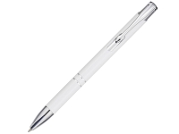 Шариковая ручка Moneta из переработанного алюминия (черные чернила) - Белый