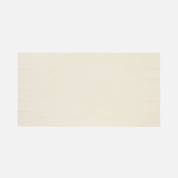 Плед Curve Verve, молочно-белый