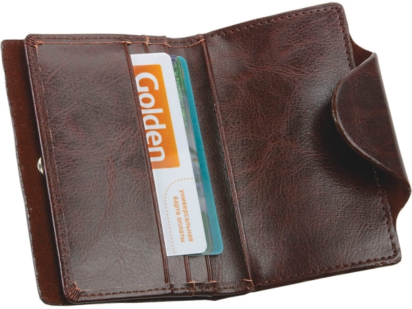 Набор Бриг: портмоне, визитница, ручка шариковая Бриг