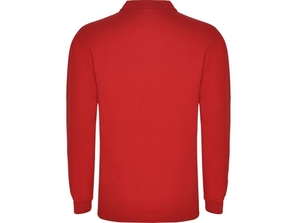 Рубашка поло "Carpe" мужская с длинным рукавом, красный