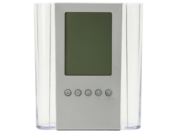 Подставка "Минута", прозрачный/серебристый