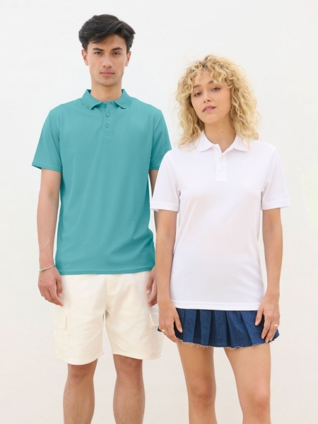 Рубашка поло унисекс Pitcher, розовая (ribbon pink)