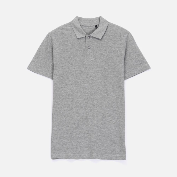 Рубашка поло унисекс Pulse, серый меланж