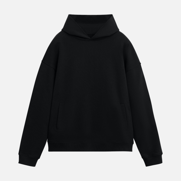 Худи оверсайз унисекс FUSION, черный, размер 3XL/4XL