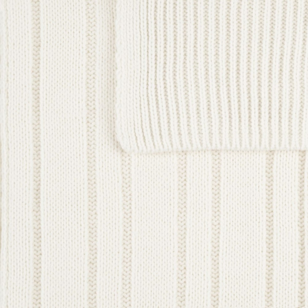 Шарф Knit Beat, белый (молочный)