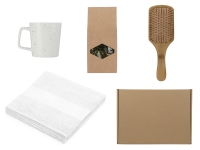 Подарочный набор для ванны с полотенцем, расческой и кружкой Подарочный набор для ванны с полотенцем, расческой и кружкой